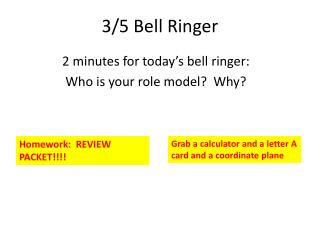 3/5 Bell Ringer