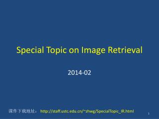 Special Topic on Image Retrieval