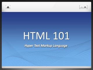 HTML 101