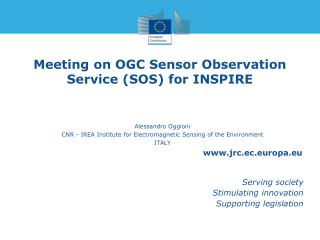 Meeting on OGC Sensor Observation Service (SOS) for INSPIRE