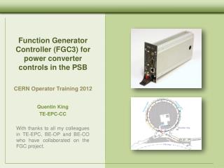 Function Generator Controller (FGC3) for power converter controls in the PSB