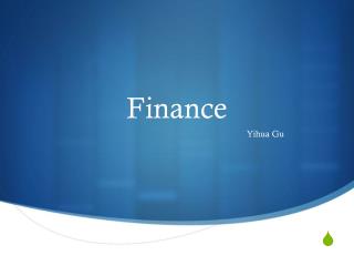 Finance