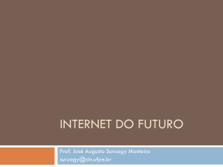 Internet do futuro