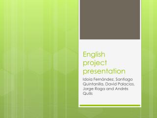 English project presentation
