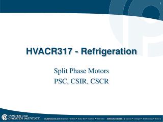 HVACR317 - Refrigeration