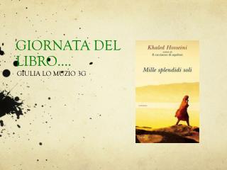 GIORNATA DEL LIBRO….