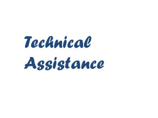 Technical Assistance