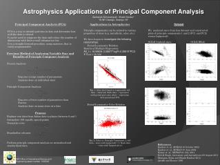 Astrophysics Applications of Principal Component Analysis