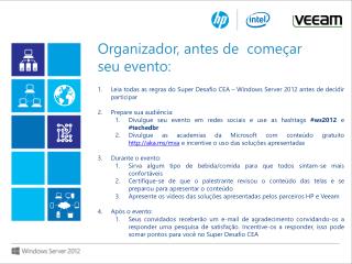 Leia todas as regras do Super Desafio CEA – Windows Server 2012 antes de decidir participar