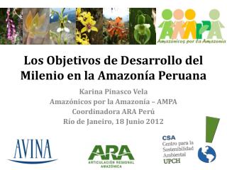 Los Objetivos de Desarrollo del Milenio en la Amazonía Peruana