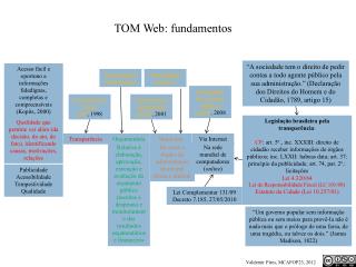 TOM Web: fundamentos