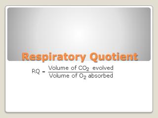 Respiratory Quotient