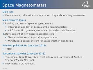 Space Magnetometers