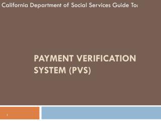 Payment Verification System (PVS)