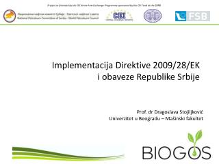 Implementacija Direktive 2009/28/EK i obaveze Republike Srbije