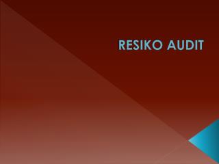 RESIKO AUDIT