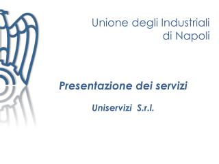 Presentazione dei servizi