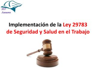 Implementación de la Ley 29783 de Seguridad y Salud en el Trabajo