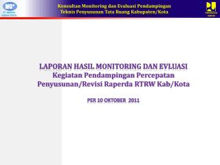 Laporan Hasil Monitoring dan Evluasi