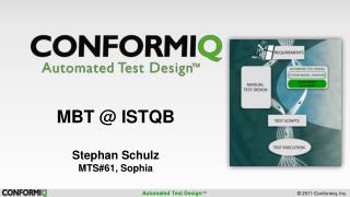 MBT @ ISTQB Stephan Schulz MTS#61, Sophia