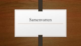 Samenvatten