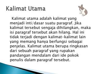 Kalimat Utama