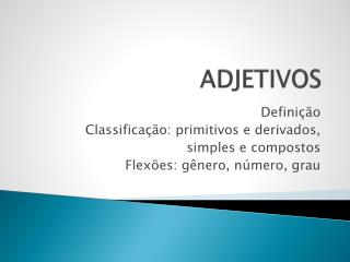 ADJETIVOS