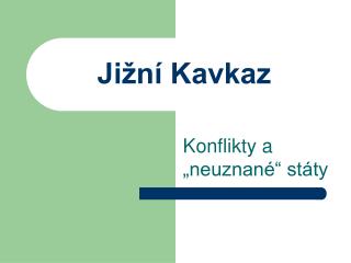 Jižní Kavkaz