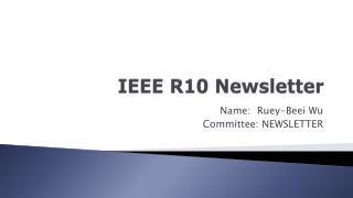 IEEE R10 Newsletter