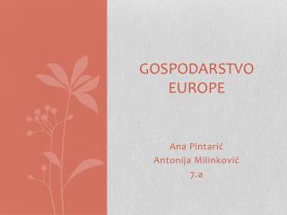 Gospodarstvo EUROPE