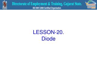 LESSON-20. Diode