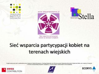 Sieć wsparcia partycypacji kobiet na terenach wiejskich