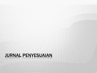 Jurnal penyesuaian