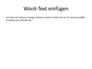 Word-Text einfügen