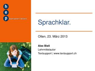 Sprachklar.