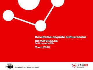 Resultaten enquête cultuursector UiTmetVlieg.be