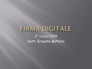 Firma Digitale