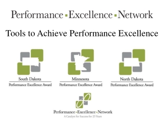 Tools to Achieve Performance Excellence