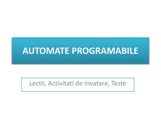 AUTOMATE PROGRAMABILE