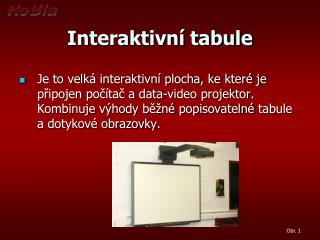 Interaktivní tabule