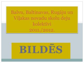 Balvu, Baltinavas, Rugāju un Viļakas novadu skolu deju kolektīvi 2011./2012.