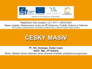 ČESKÝ MASIV