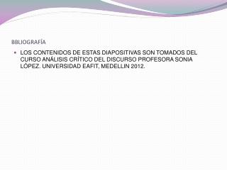 BBLIOGRAFÍA
