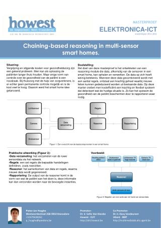 Chaining-based reasoning in multi-sensor smart homes.