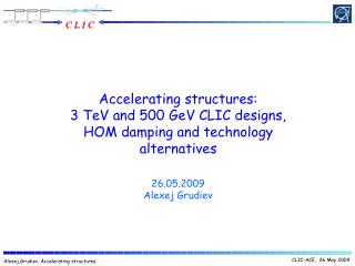 Accelerating structures: