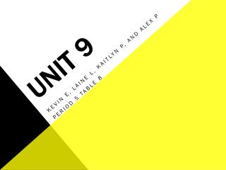 Unit 9