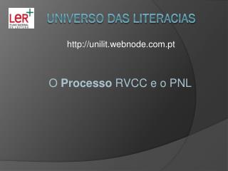 UNIVERSO DAS LITERACIAS