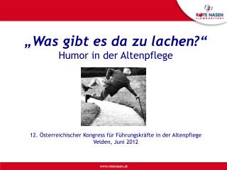 „Was gibt es da zu lachen?“ Humor in der Altenpflege