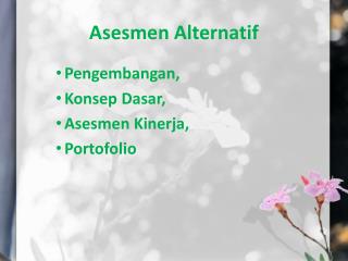 As e smen Alternatif