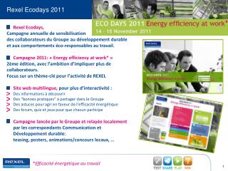 Rexel Ecodays 2011